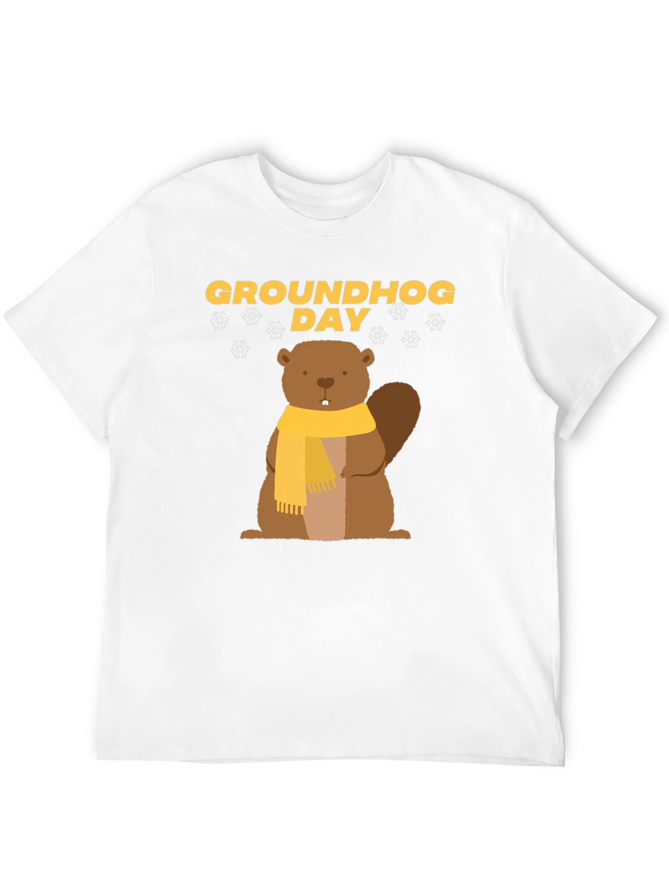 Groundhog Day T-Shirt - Cute Cartoon Woodchuck