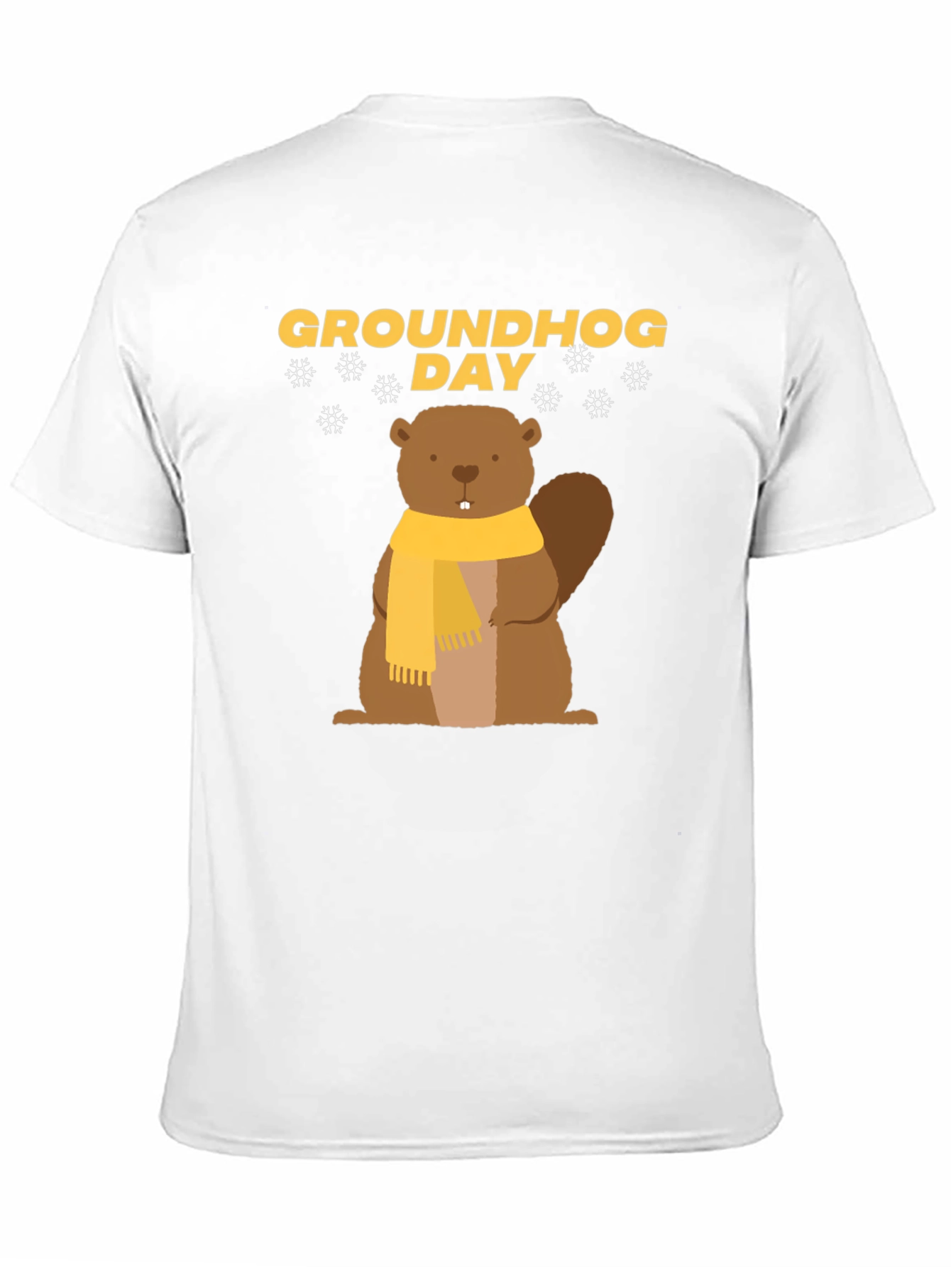 Groundhog Day T-Shirt - Cute Cartoon Woodchuck