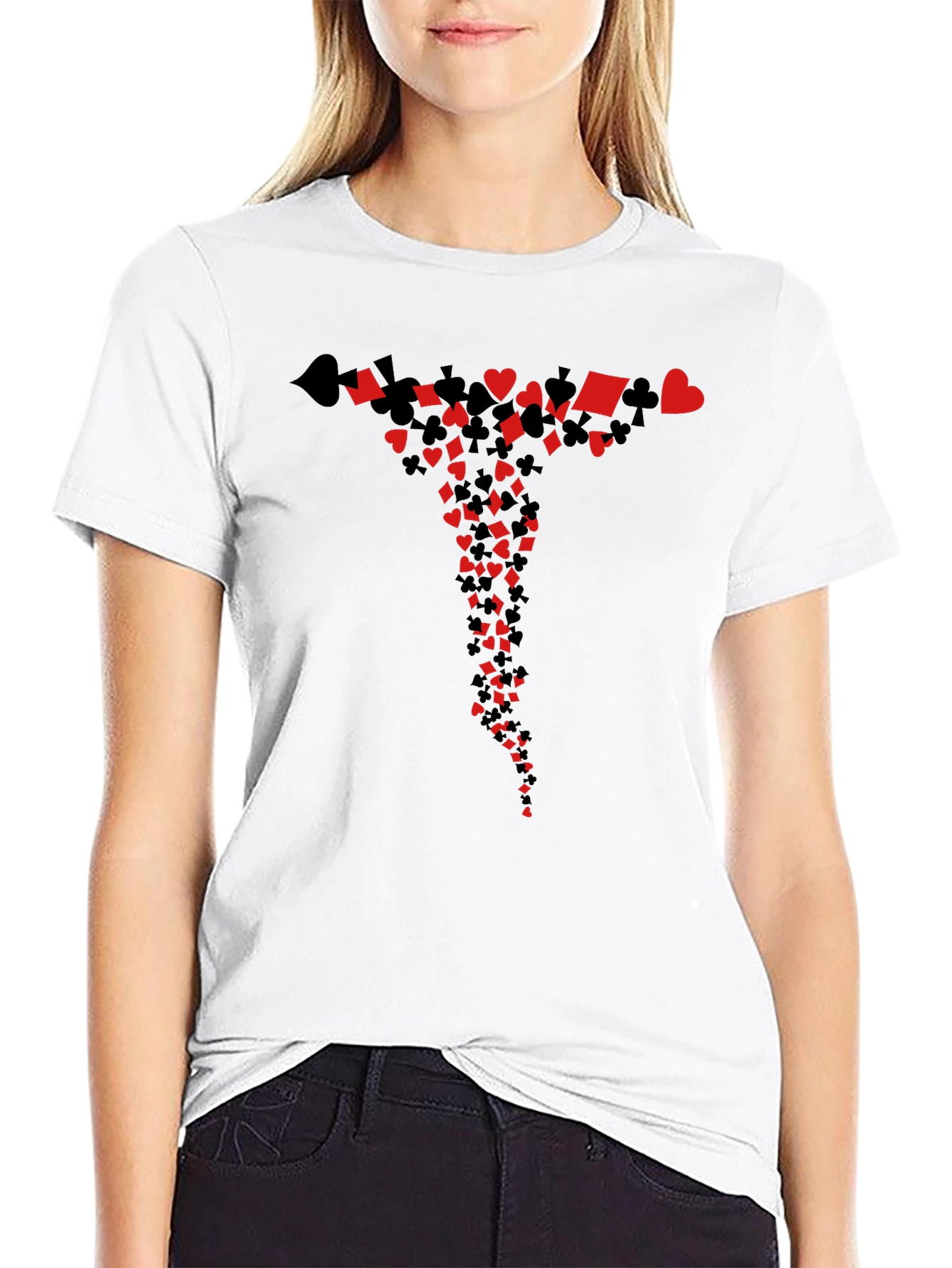 Playing Card Suits Graphic T-Shirt