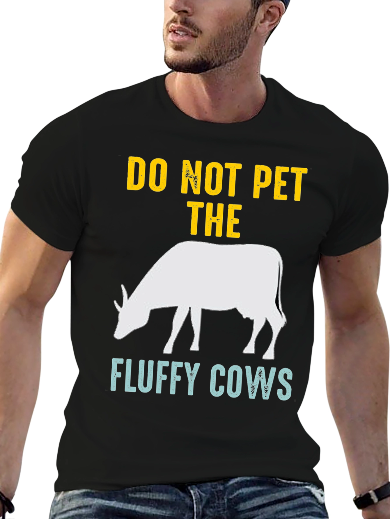 Do Not Pet The Fluffy Cows Graphic Tee