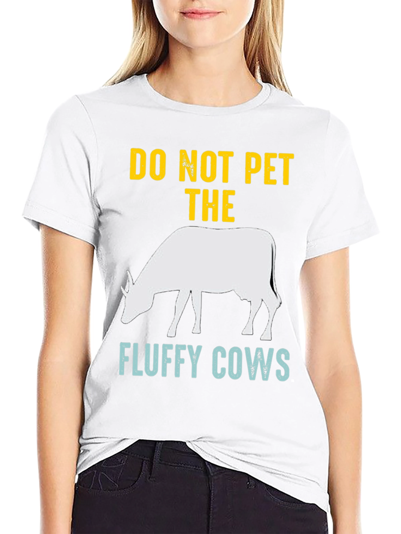 Do Not Pet The Fluffy Cows Graphic Tee
