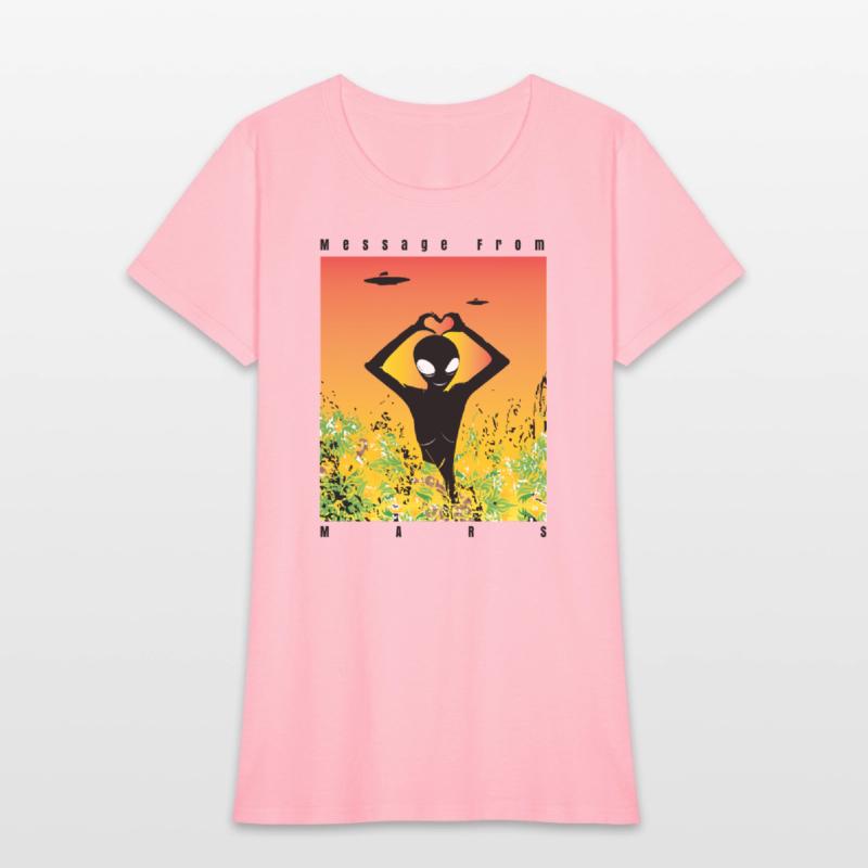 Alien Vibes T-Shirt – Unique Sci-Fi Cartoon Alien