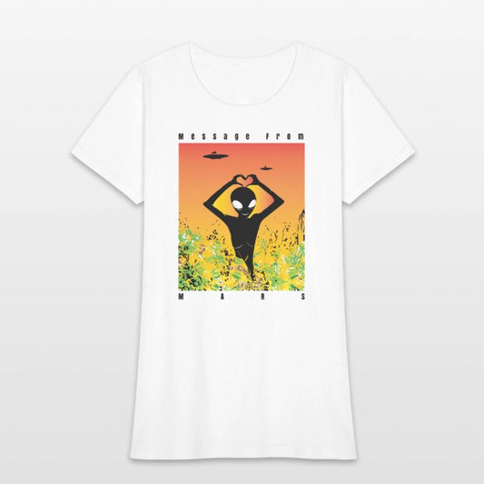 Alien Vibes T-Shirt – Unique Sci-Fi Cartoon Alien