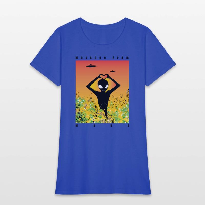 Alien Vibes T-Shirt – Unique Sci-Fi Cartoon Alien