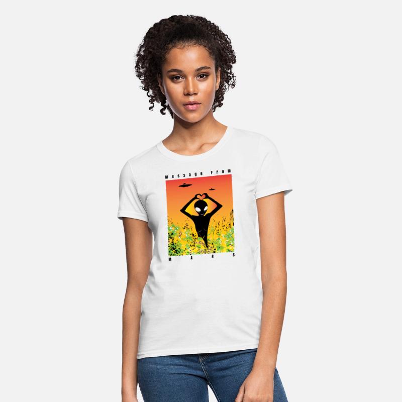Alien Vibes T-Shirt – Unique Sci-Fi Cartoon Alien