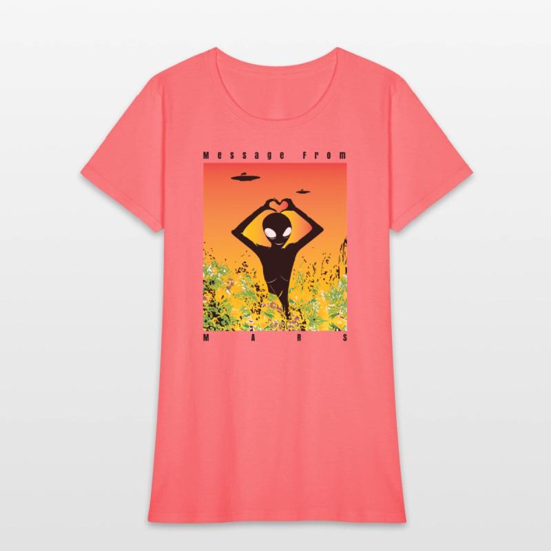 Alien Vibes T-Shirt – Unique Sci-Fi Cartoon Alien