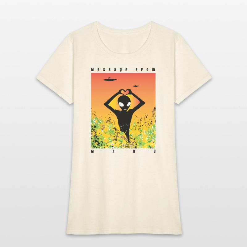 Alien Vibes T-Shirt – Unique Sci-Fi Cartoon Alien