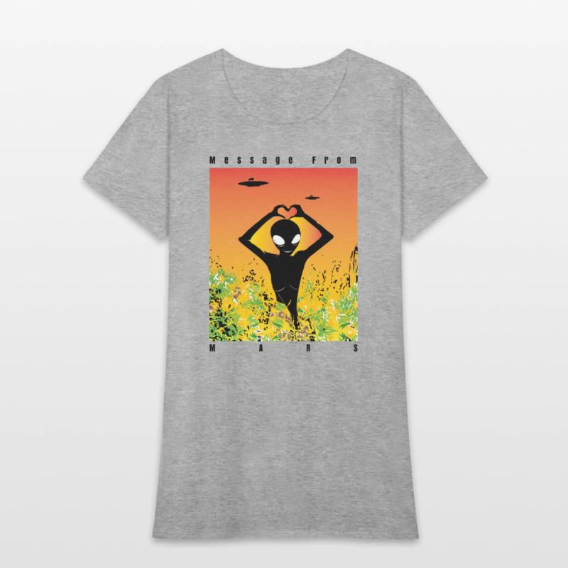 Alien Vibes T-Shirt – Unique Sci-Fi Cartoon Alien