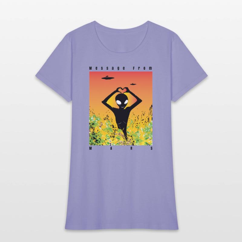 Alien Vibes T-Shirt – Unique Sci-Fi Cartoon Alien