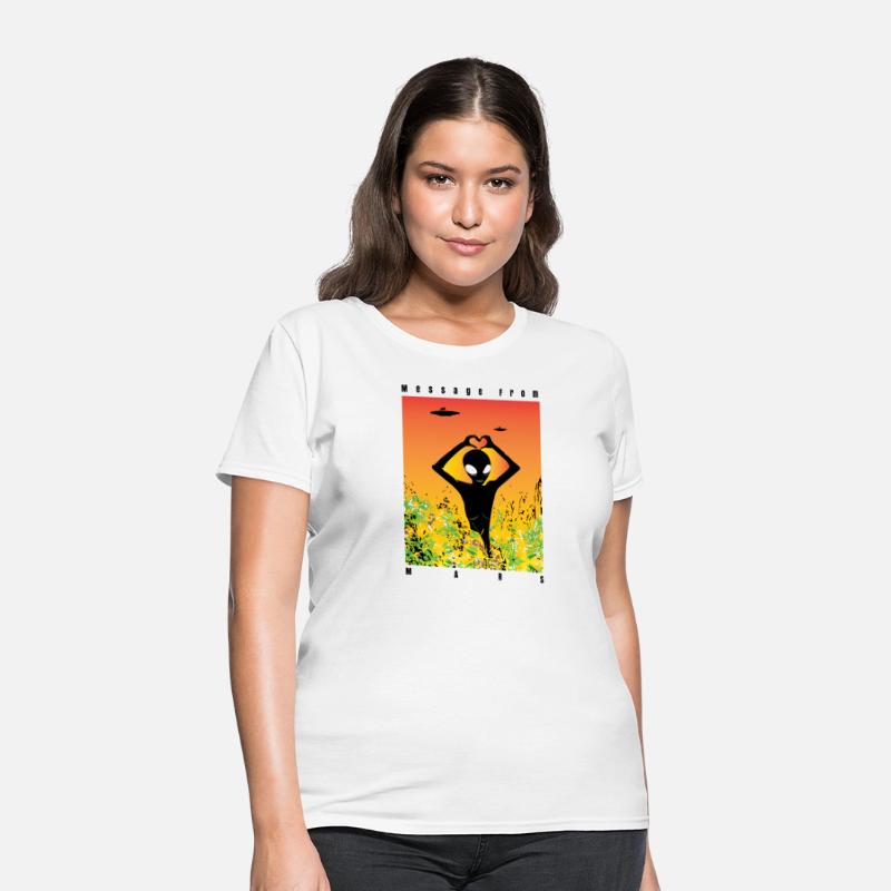 Alien Vibes T-Shirt – Unique Sci-Fi Cartoon Alien