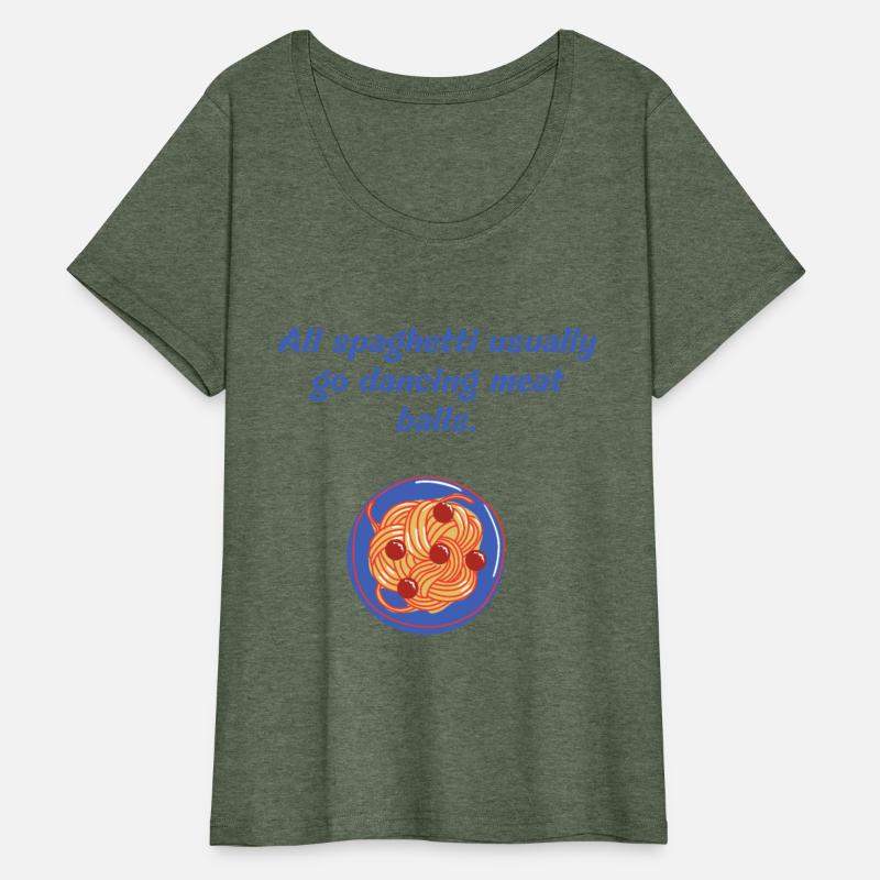 All spaghetti usually go dancing meat balls