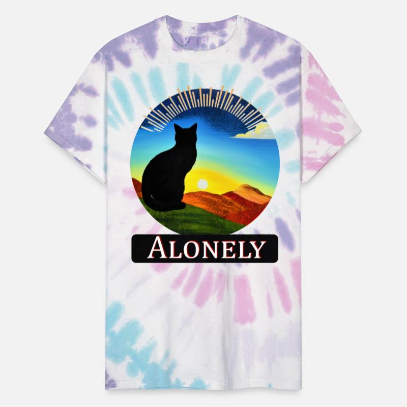 Alonely cat t-shirt