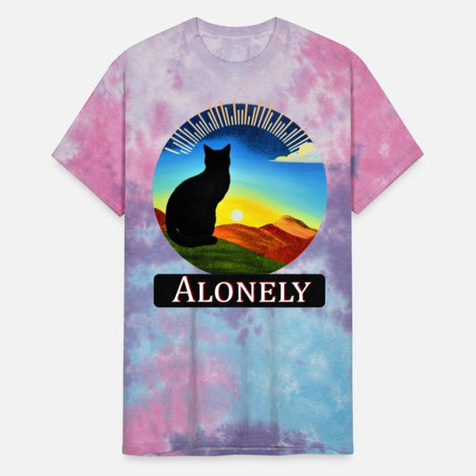 Alonely cat t-shirt