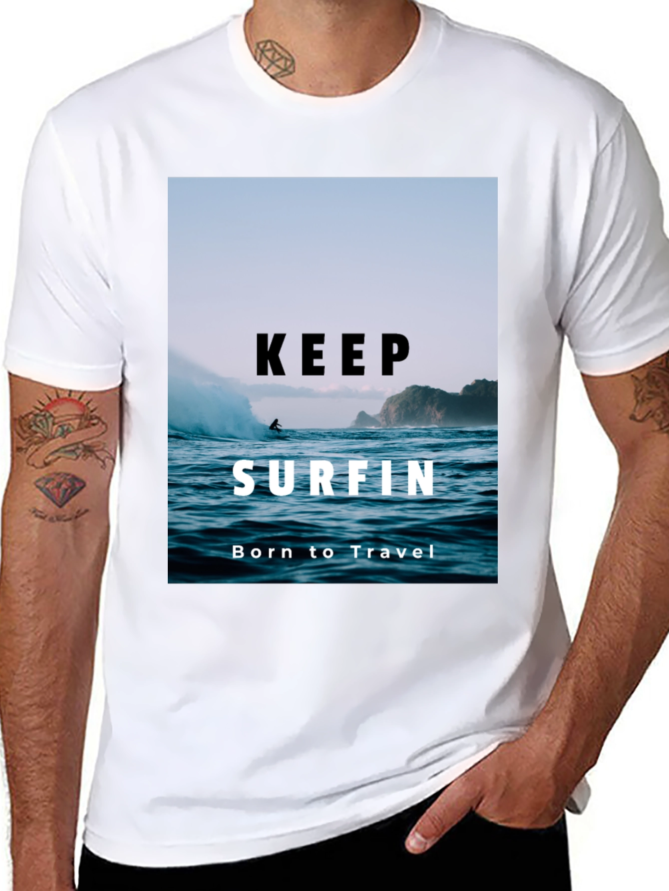 Keep Surfin T-Shirt - Born to Travel