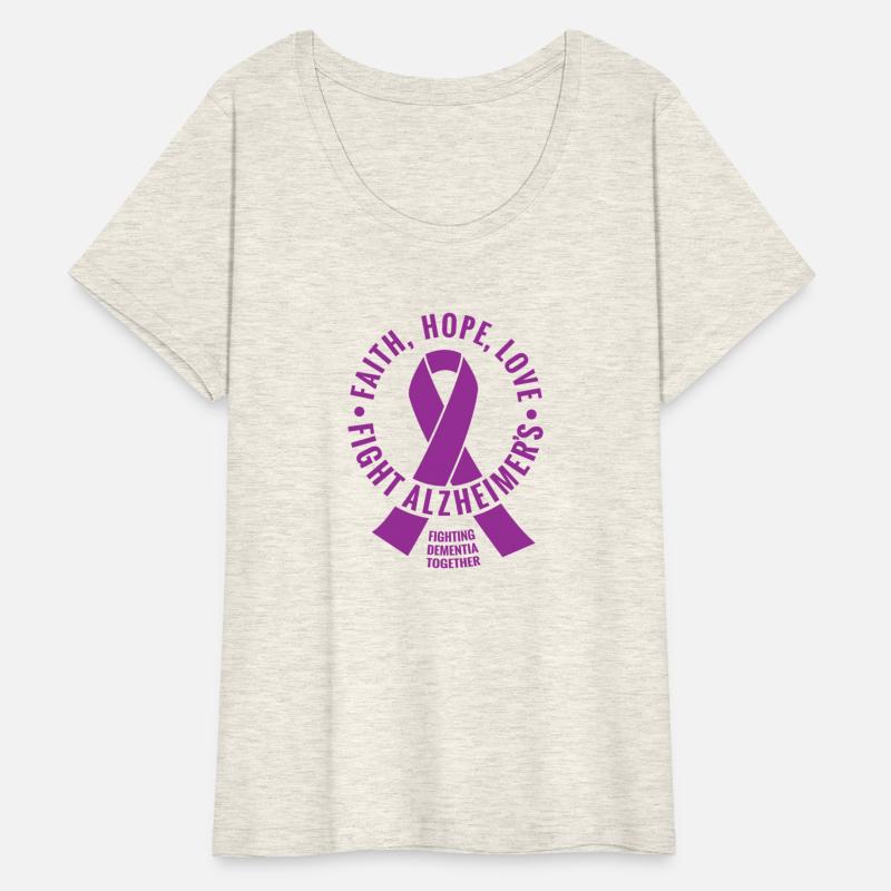 Alzheimer's Awareness Fight Alzheimer's Ribbon