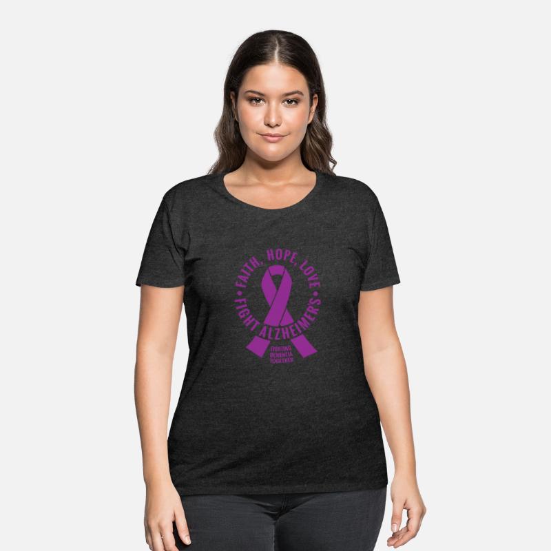 Alzheimer's Awareness Fight Alzheimer's Ribbon