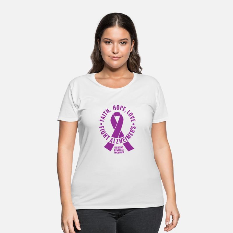 Alzheimer's Awareness Fight Alzheimer's Ribbon