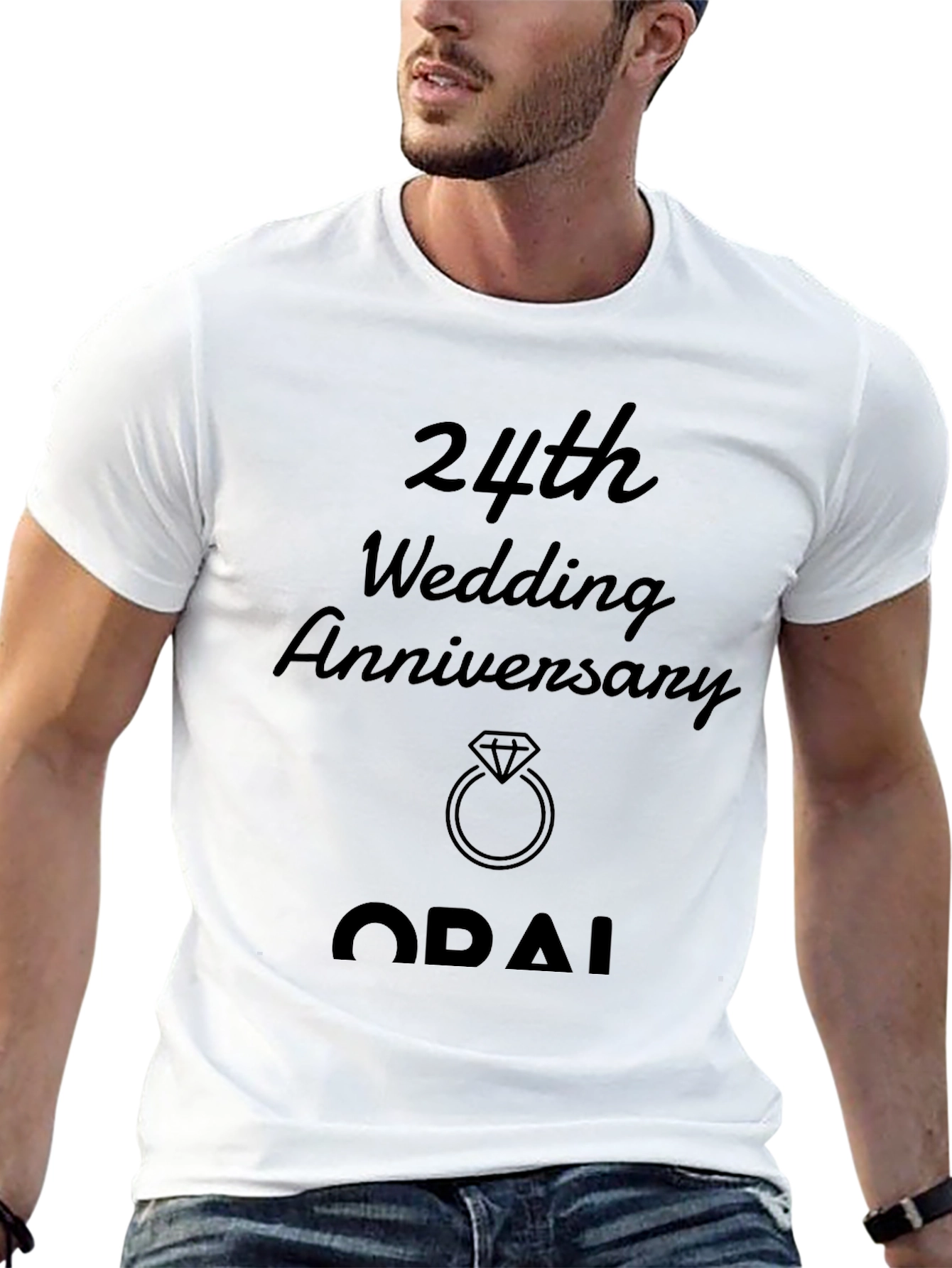 24th Wedding Anniversary Graphic Tee