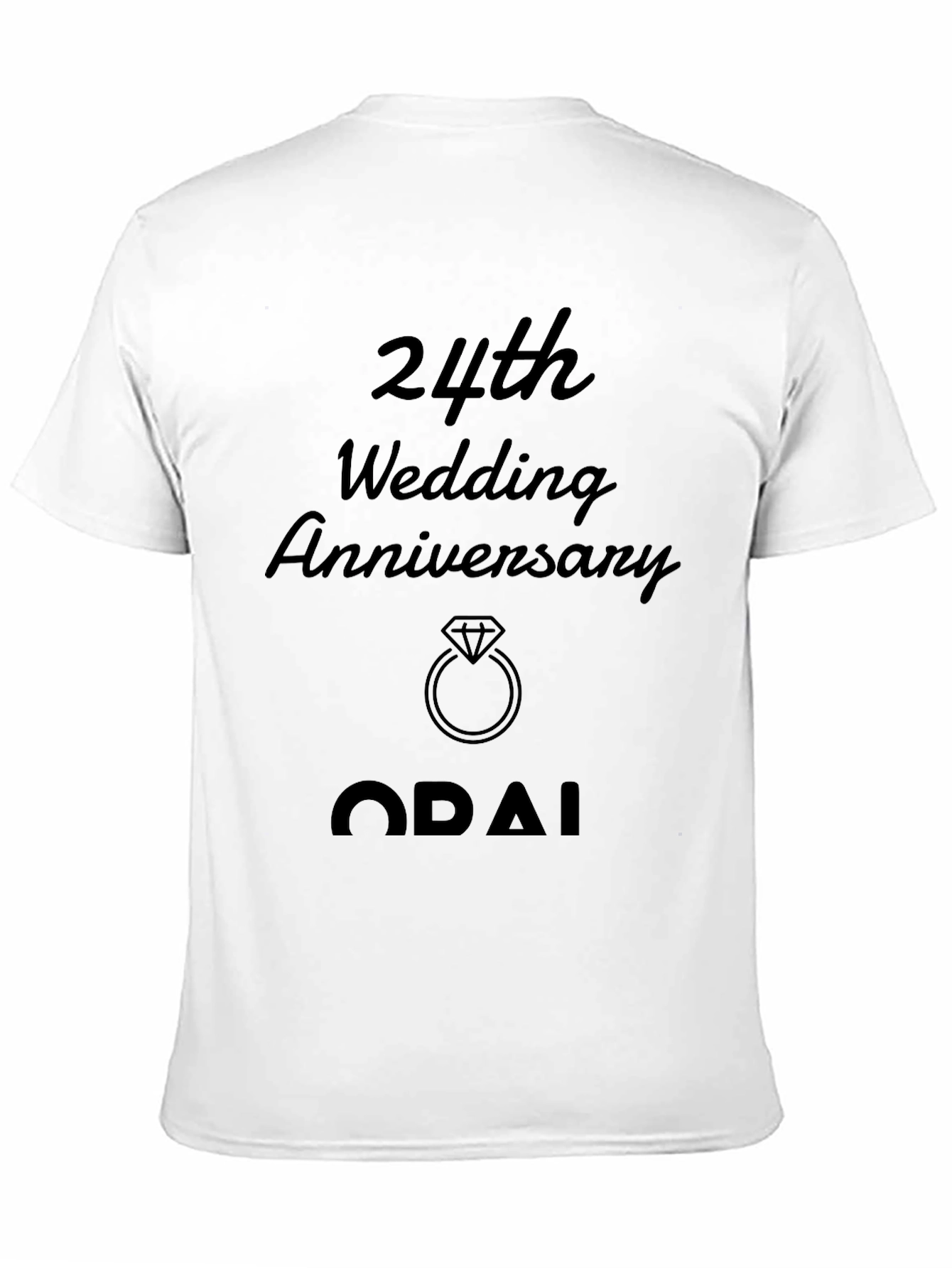 24th Wedding Anniversary Graphic Tee
