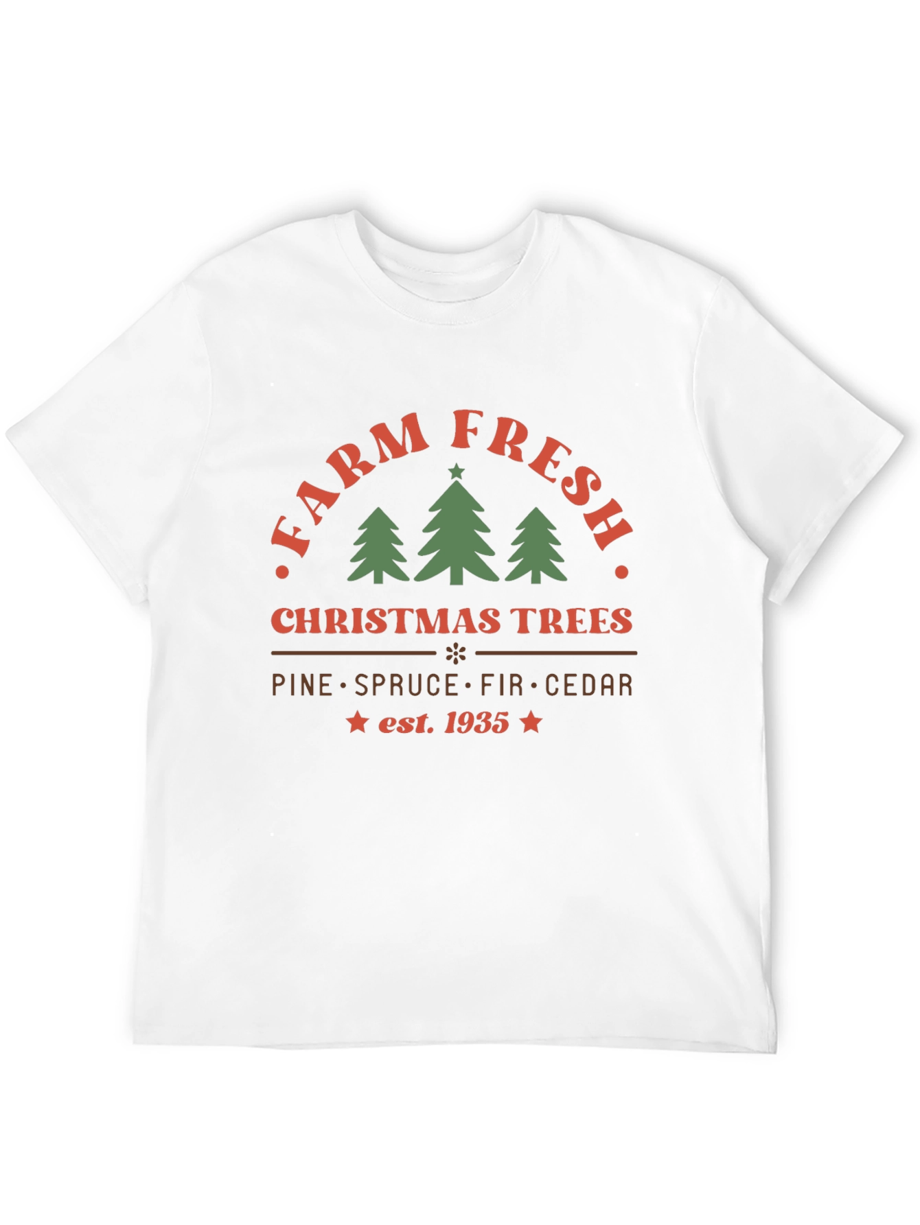 Farm Fresh Christmas Trees T-Shirt - Est. 1935
