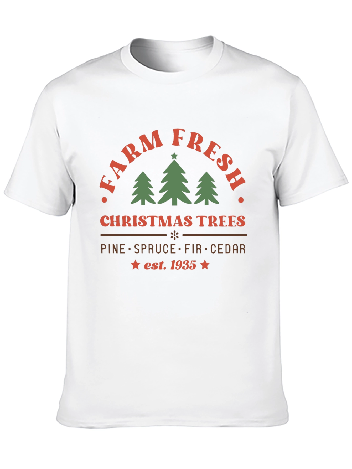 Farm Fresh Christmas Trees T-Shirt - Est. 1935