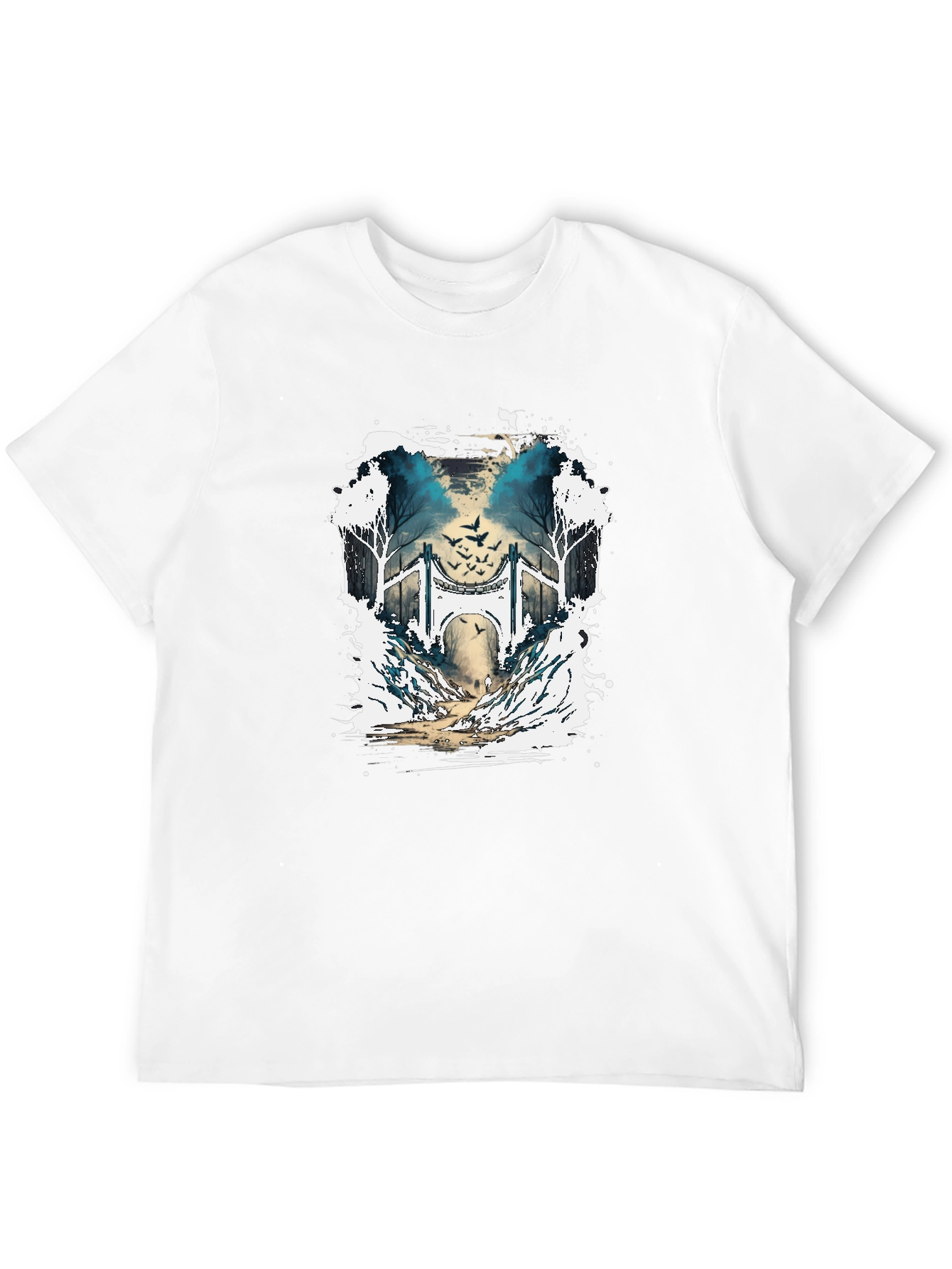 Nature Bridge Graphic T-Shirt - Black