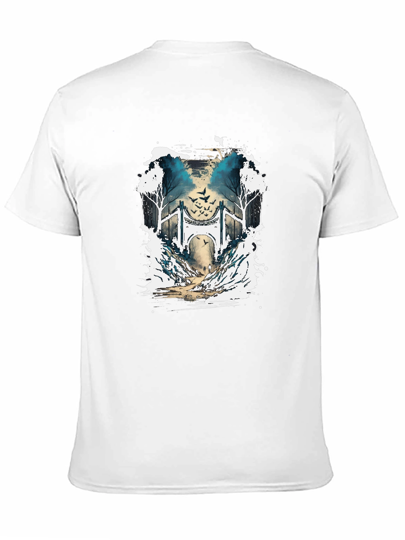 Nature Bridge Graphic T-Shirt - Black