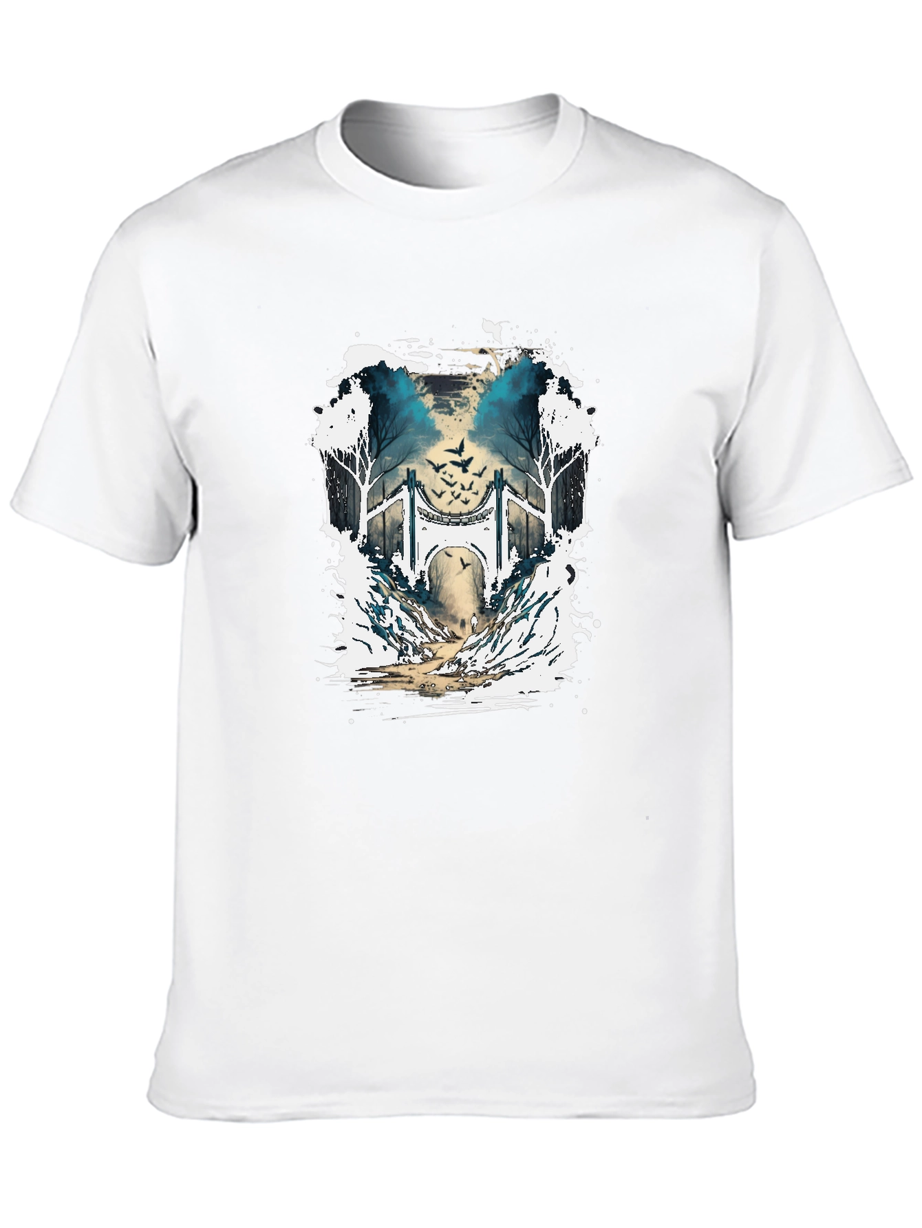 Nature Bridge Graphic T-Shirt - Black