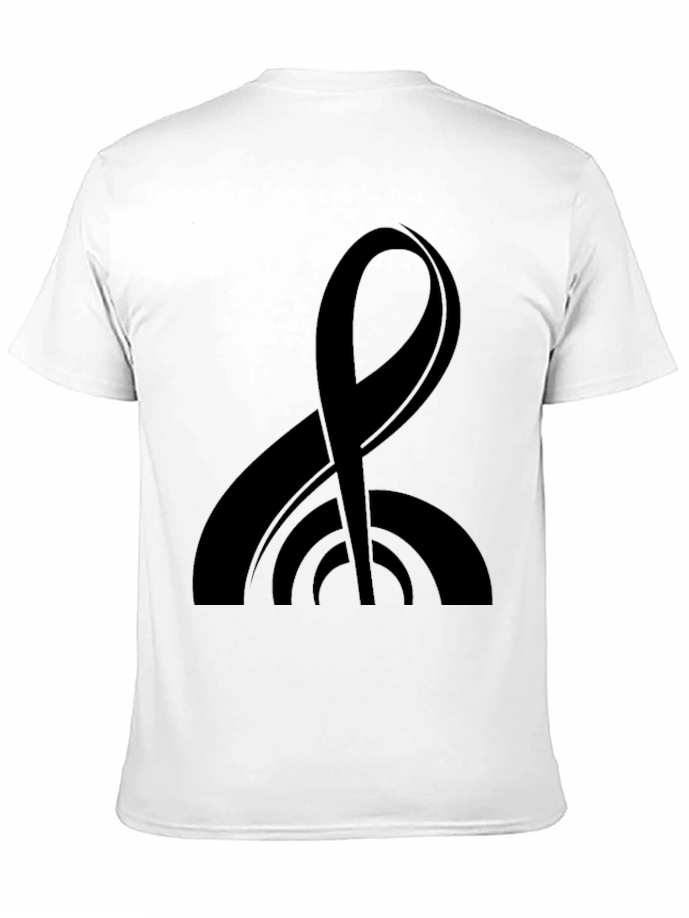 Modern Black Tee with Abstract Graphic