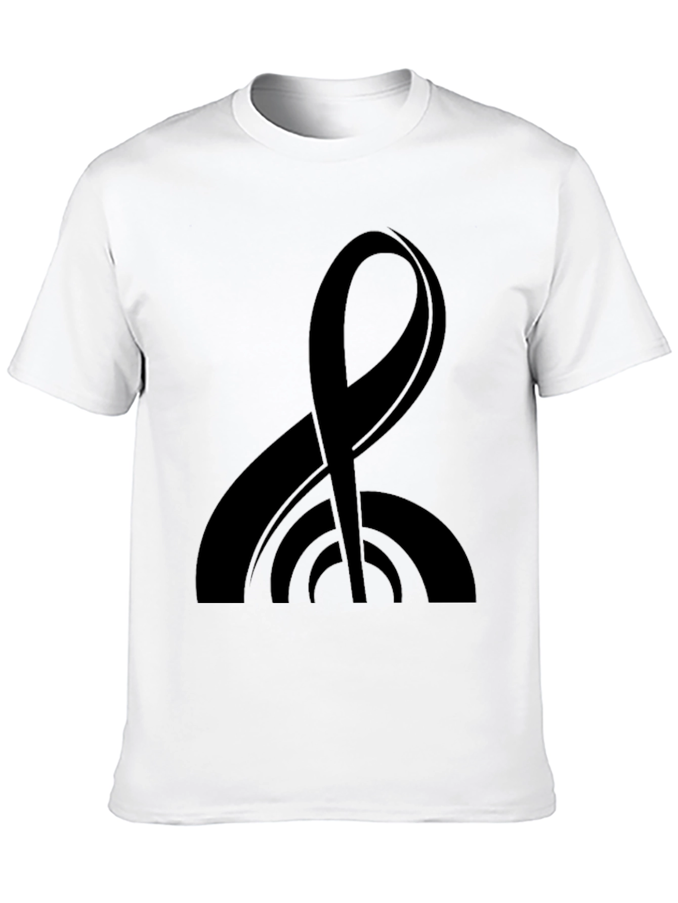 Modern Black Tee with Abstract Graphic