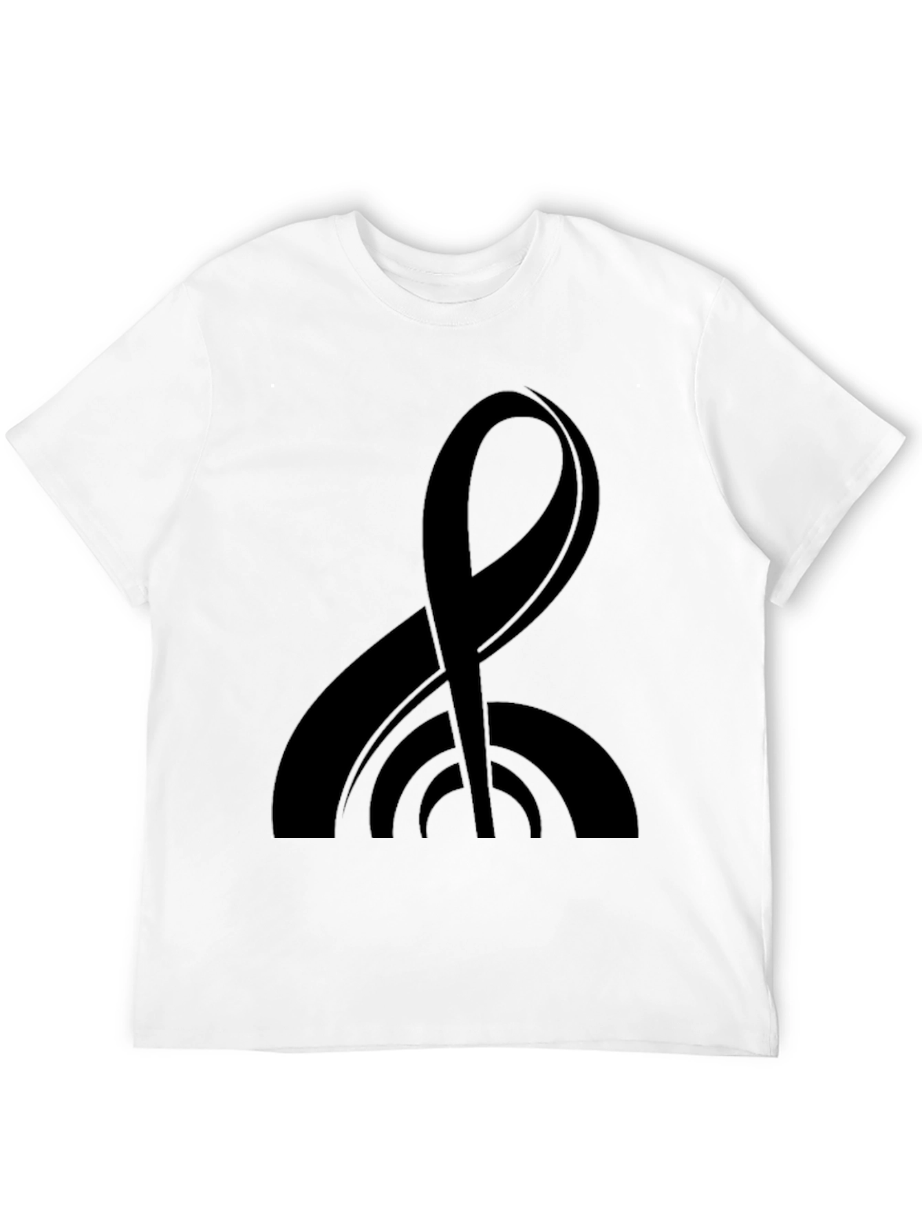 Modern Black Tee with Abstract Graphic