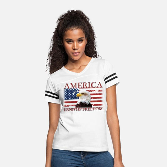 America Land Of Freedom Shirt Eagle US Flag Pride
