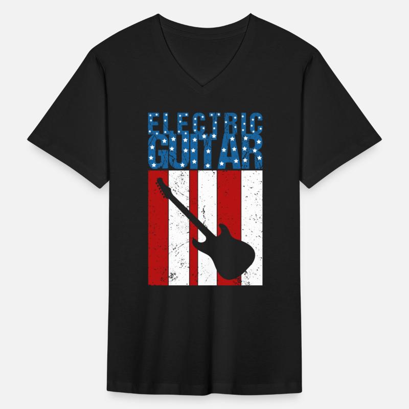 American Flag Electric Guitarist Patriotic String