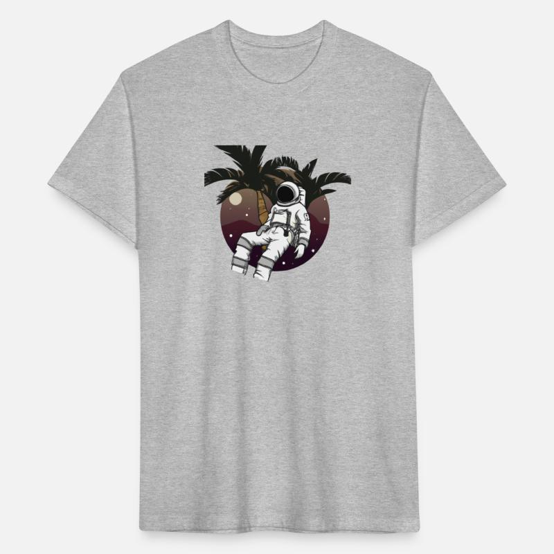 An illustration of an astronaut relaxing