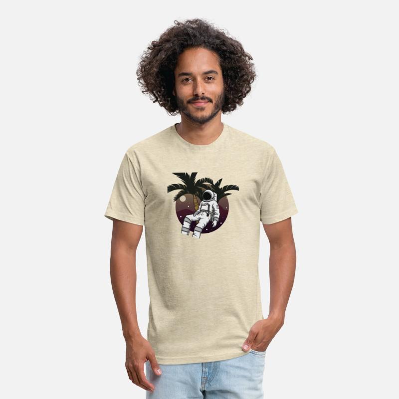 An illustration of an astronaut relaxing