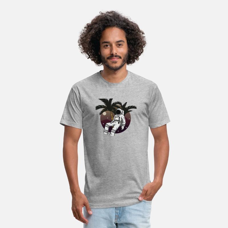 An illustration of an astronaut relaxing