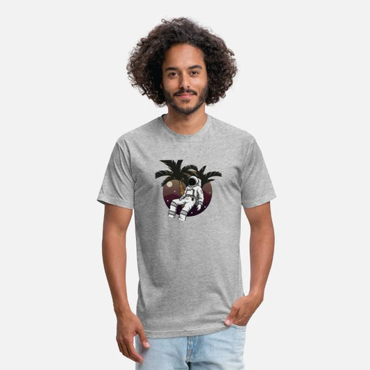 An illustration of an astronaut relaxing