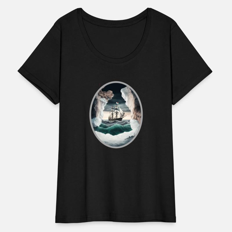 An Old Ship Battling the Elements