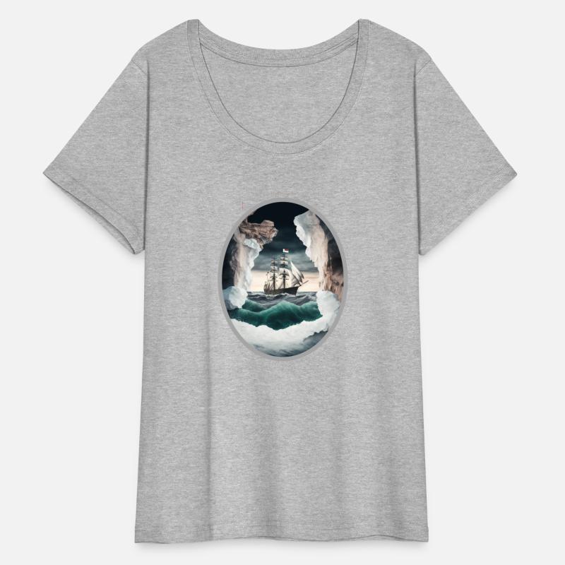 An Old Ship Battling the Elements