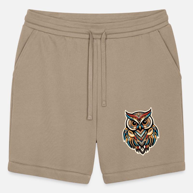 An owl tribal-style
