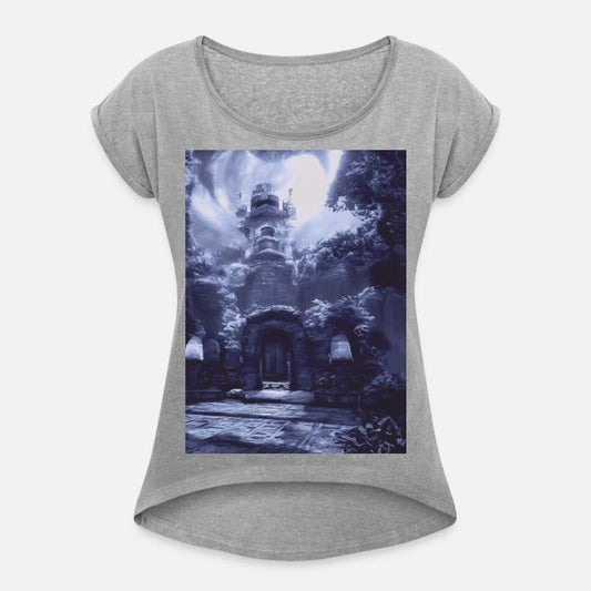 An unearthly castle on steampunk landscapes