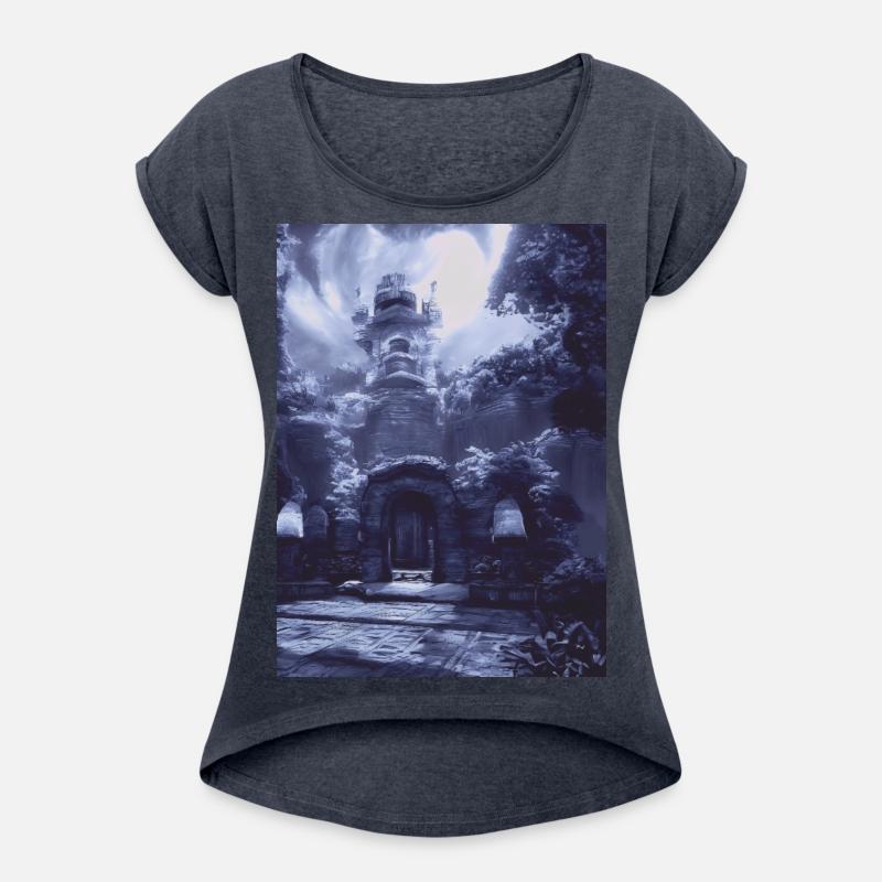 An unearthly castle on steampunk landscapes