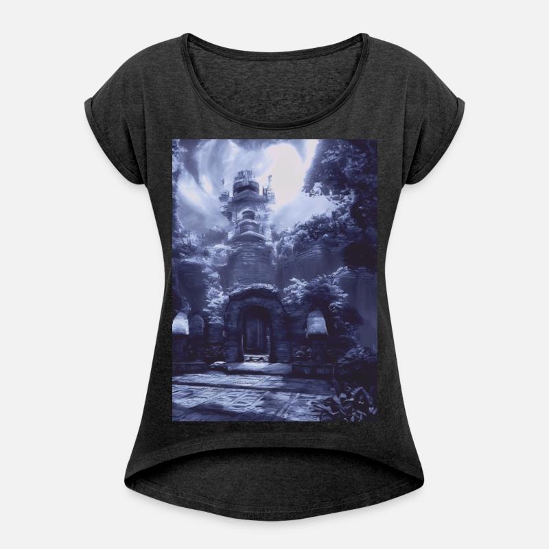 An unearthly castle on steampunk landscapes