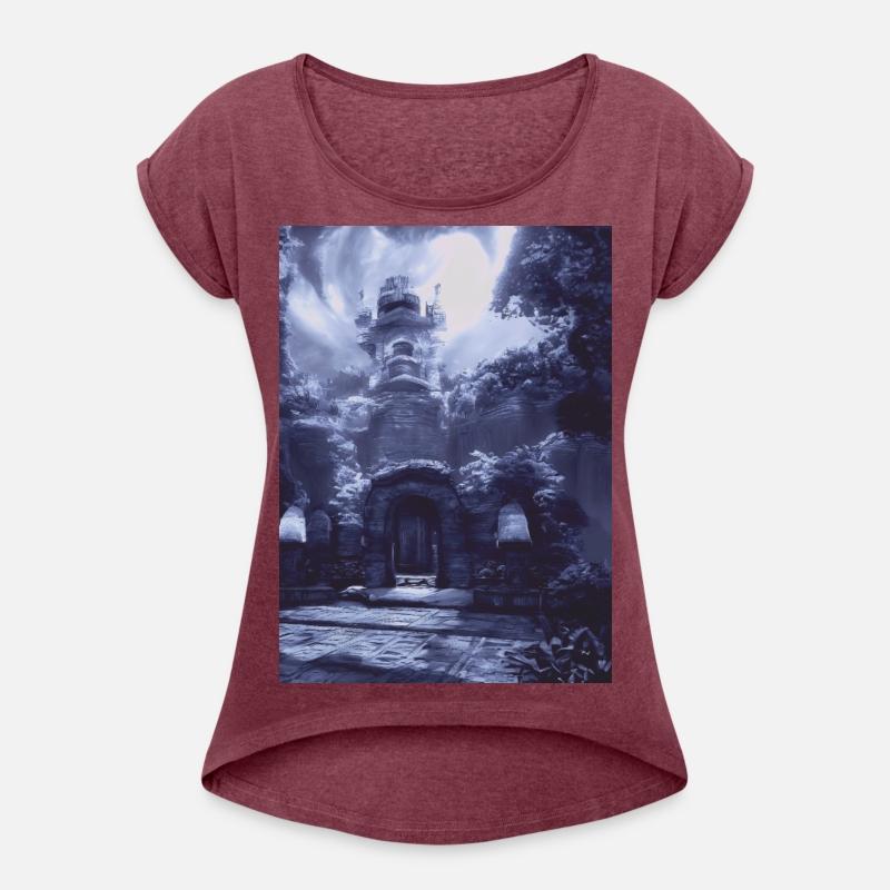 An unearthly castle on steampunk landscapes