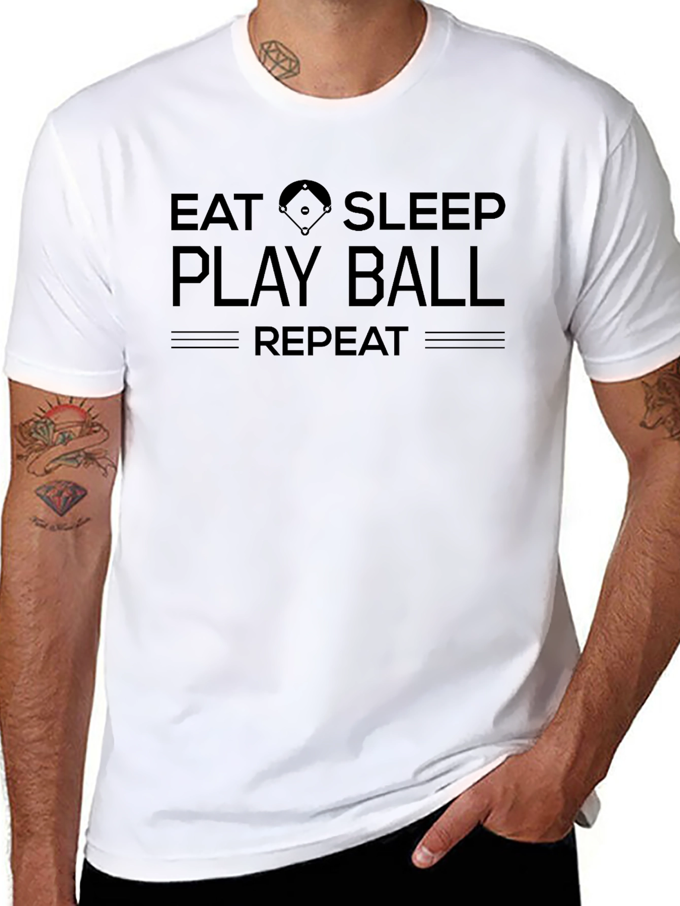Eat Sleep Play Ball Repeat T-Shirt