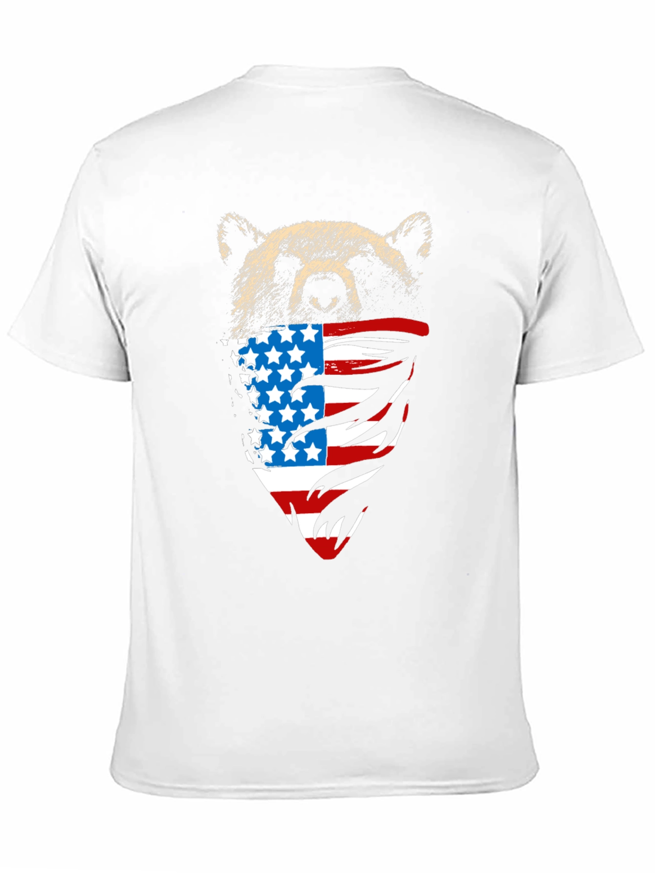 Bear American Flag Graphic Tee