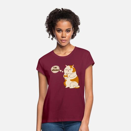 Angry chonky cat says I am offended