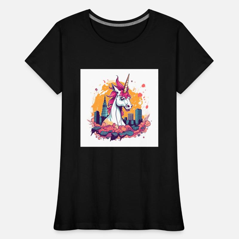 Angry Monster Unicorn Destroy The City