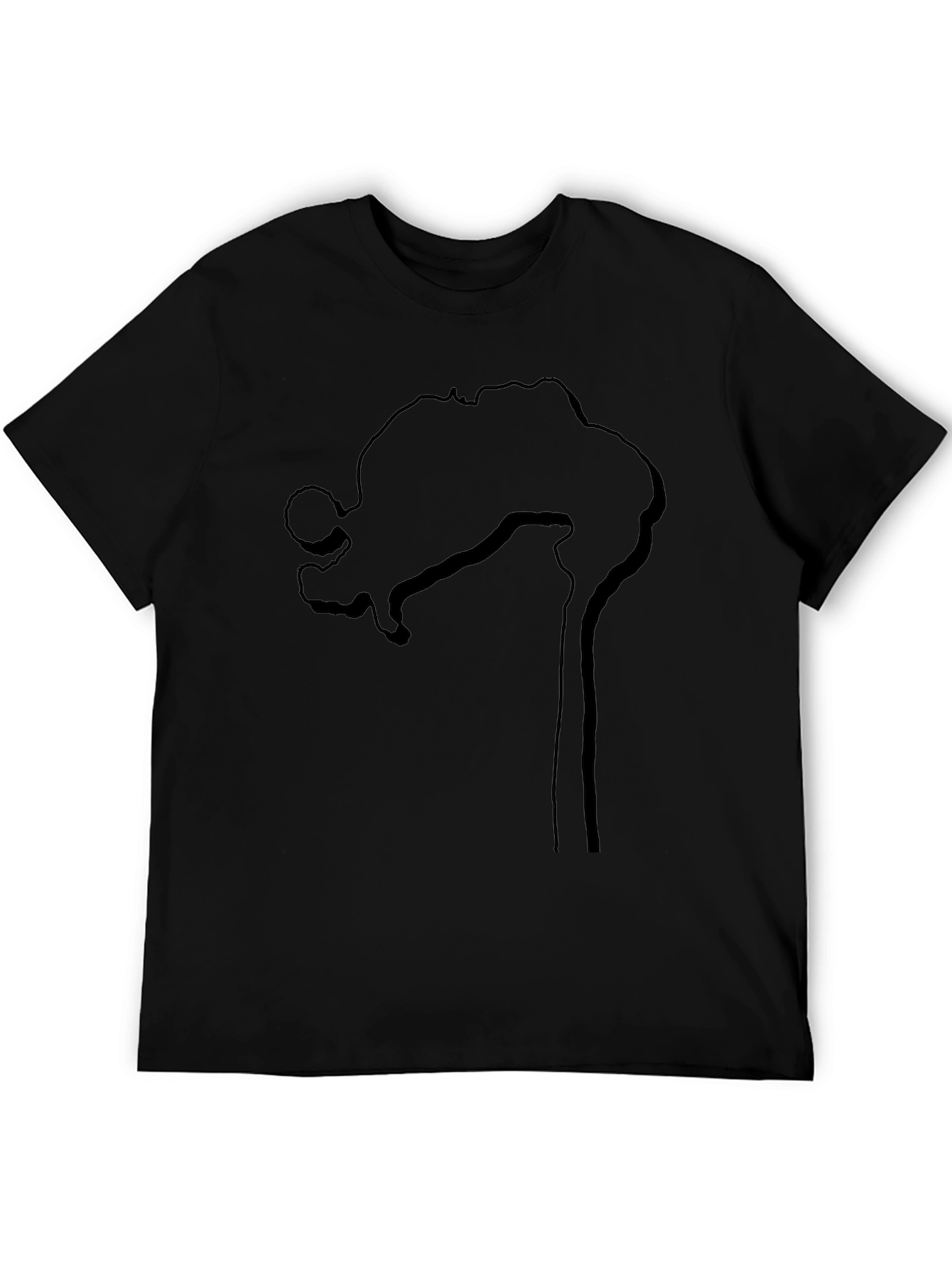 Abstract Silhouette Black T-Shirt