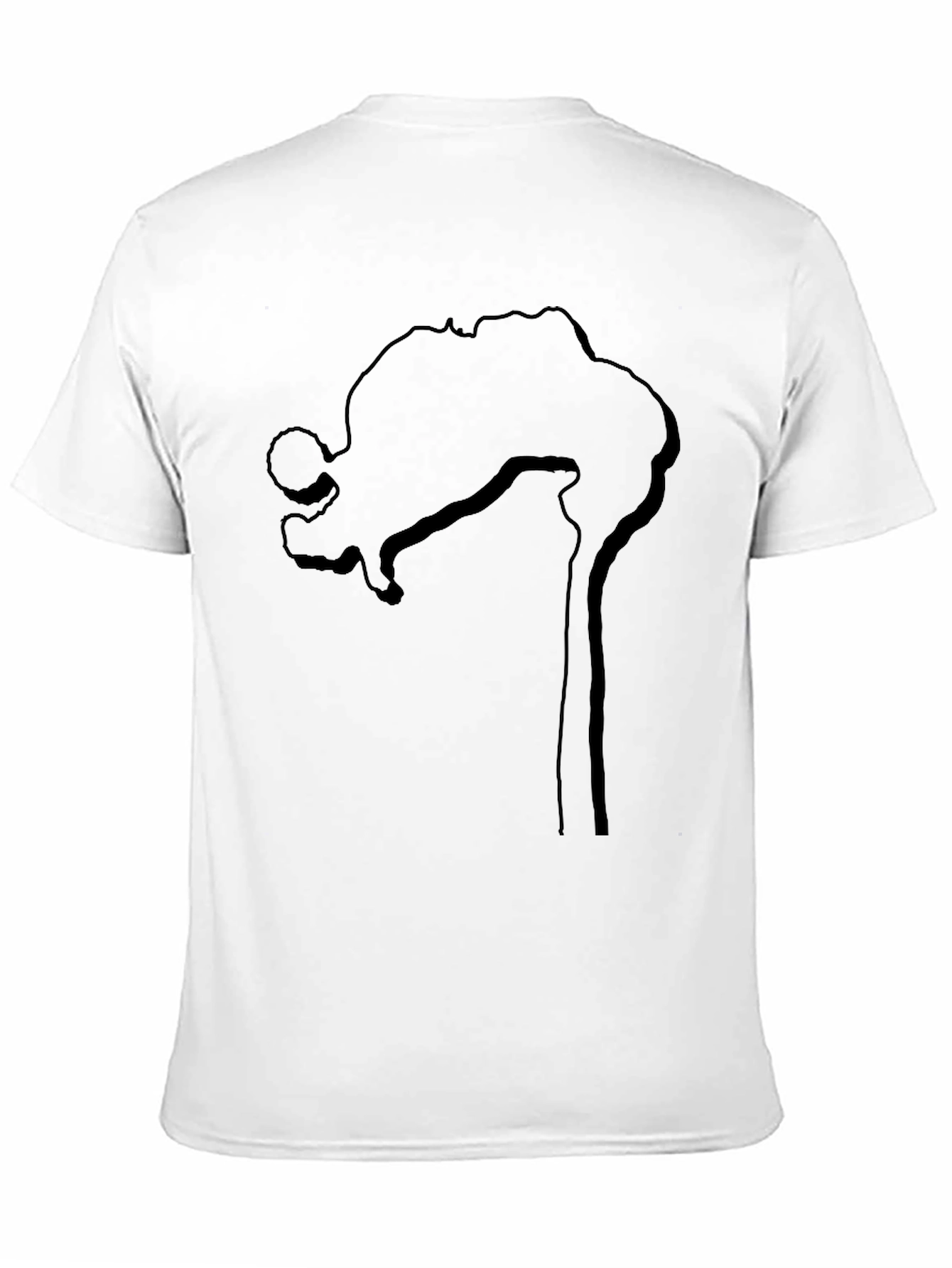 Abstract Silhouette Black T-Shirt